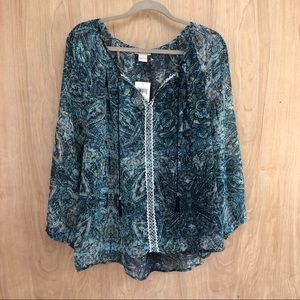 Lucky Brand Bundle Boho Blouses Size Large